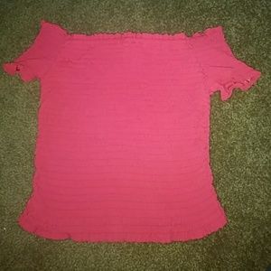 Off the shoulder crop top